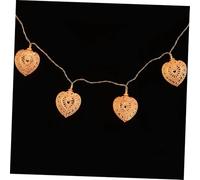 MAGICLULU Heart Shape LED String Lights Retro Iron Lamp Warm White Lights for Home Wedding Party and Christmas Decorations