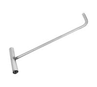 MAGICLULU Heavy Duty 304 Stainless Steel T Hook 38cm X 12mm Manhole Cover Lifting Tool Roller Shutter Door Hook Well Lid for Industrial and Property Maintenance