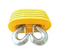 MAGICLULU Heavy Duty Nylon Tow Rope for Car and Truck with Two Quick Safety Hooks, Strap for Pulling Equipment and Recovering Stuck or Broke-down Vehicles, Yellow Towing Accessory