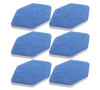 MAGICLULU Hexagonal Diamond Sponge Blocks 6Pcs Washable Mop Replacement Pads for Tile and Marble Floor Cleaning Compatible with Vileda Bathroom Mop Heads