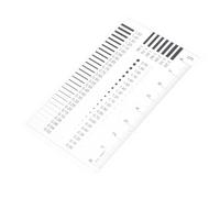 MAGICLULU High Precision Transparent Ruler for Flaw Detection and Diameter Measurement Versatile Chest Card Gauge for Scratch Inspection Line Measurement and Spot Detection and Easy to Read
