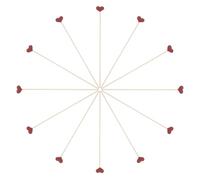 MAGICLULU Household Aroma Rods 12Pcs Heart Design Diffuser Sticks for Essential Oil Diffusers and Air Refreshing in Home and Weddings