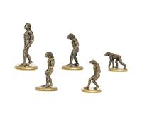 MAGICLULU Human Evolution Toy 5pcs Simulation Primitive Figures for Educational Learning Safe Plastic Models for Children Creative Teaching Aid for History and Evolution Studies