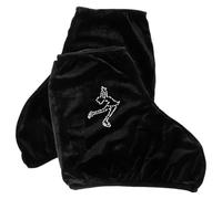 MAGICLULU Ice Skating Boot Covers Polyester Elastic Skate Covers Black M 1 Pair for Roller Skating Protects Boots from Dirt