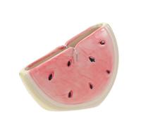 MAGICLULU Incense Holder Elegant Decorative Piece Ceramic Watermelon Shaped with, Portable Incense Coil Burner and Mosquito Coil Holder with Unique for Living Room and Office
