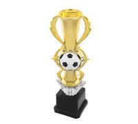 MAGICLULU Inch Plastic Soccer Trophy Cup with Sl old Surface and Stable Black Base, Commemorative Sports Award for Soccer Competition Winners at Community Football Events