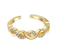 MAGICLULU Index Finger Band Open Ring Personality Cool Copper Silver Not Easy to Deform High Durability Light Weight Women Giving Parties Statement Jewelry