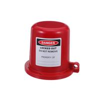 MAGICLULU Industrial Valve Lockout Device, Plastic Industrial Safety Plug Lock, Red for Hazardous Materials Pipelines and Valves, Inspections and Fire Safety
