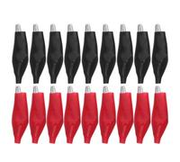 MAGICLULU Insulated Alligator Clips for High-Efficiency Electrical Connectivity 48pcs with Protective PVC Cover and Iron Material for Battery Connections and Charging Applications