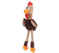 MAGICLULU Interactive Plush Dog Chew Cartoon Rooster Doll for Cats and Dogs, Easy to Clean Bite-resistant for Pet Dental Health and Jaw Muscle Development