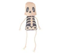 MAGICLULU Interactive, Sturdy and Soft Chew Skull Shaped Filled with Catnip Plush Cat Product Core Word, for Indoor Playing for Adult Cats and Small Pets