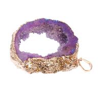 MAGICLULU Irregular Gemstone Pendant Decorative Agate Pendant Elegant Natural Agate Comfortable Touch Fortune Charm DIY Jewelry Home Ornament Chain Not Included