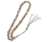 MAGICLULU Islamic Prayer Beads Glass Rosary Bracelet Chain for Muslim Worship and Ramadan Accessories