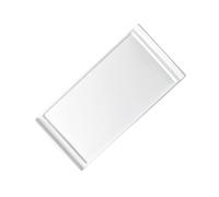 MAGICLULU Japanese Style Ceramic Sushi Serving Plate Comfortable Hand Feel and Smooth Surface, Rectangular White Ceramic Dish for Hospitality and Personal Use