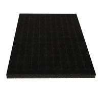 MAGICLULU Jewelry Box Sponge Pad Insert 11.02X7.09X0.47In Black Foam Tray for Ring Earring Breastpin Display Organiser Suitable for Home and Retail Showcase