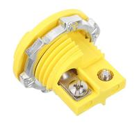 MAGICLULU K Type Thermocouple Socket Female Panel Mount Connector Yellow Plastic with Rapid Thermal Response for Thermocouple Wire Male Plug in Food Processing and Power Generation