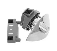 MAGICLULU Keyless Push Button Lock for Recreational Vehicle Drawer Door Latch Lock Semi-circle Handle for Yacht Boat with Bright Chrome Finish Fits Door Thickness 15-18mm Travel Trailer