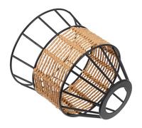 MAGICLULU Lamp Shade Vintage Iron Wire Lamp Shade E27 Standard Socket Black Hollow Metal Three Layer Design Cozy Lighting Effect for Dining Rooms