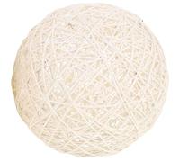 MAGICLULU Lampshade Hanging Lamp Shades Ceiling Lamp Shades Rattan Light Rattan Basket Lamp Shade Light Bulb Guard Wicker Lamp Shade Weave Cotton Linen Lamp Accessories White Round