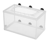 MAGICLULU Large Aquarium Fish Breeding Box with Suction Cups for Separating Aggressive Fish and New-born Fry Made of Sturdy Plastic and Polyester in Aquariums Random Color