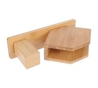 MAGICLULU Large Bamboo Tissue Box with Toothpick Holder for Dining Table, Elegant Beige Napkin Rack Accommodating Napkin Sizes, for Restaurant or Household Supplies