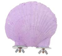 MAGICLULU Large Bird Cage Mount Stone Perch for Parakeet and Finch with Shell Shape Designed for Entertainment and Developing Balance Skills in Bird Cage Random Random Color