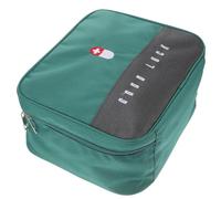 MAGICLULU Large Capacity Medicine Storage Container Multi-Grid Medical Pouch Waterproof Oxford Cloth Comfortable Handle Practical Design for Outdoor Traveling and Home Use