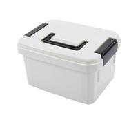 MAGICLULU Large Capacity Portable Medicine Box with Pp Material, Easy-Carrying First Aid Storage Container for Family and Outdoor Sports, White Handheld Household Medicine Chest