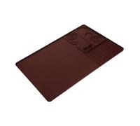 MAGICLULU Large Silicone Coffee Bar Mat with Removable Tamper Pad and Dish Drying Mat Heat Resistant Non Slip Kitchen Tray for Espresso Machine Counter Protection
