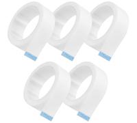 MAGICLULU Lash Tape Made of Breathable Non-woven Fabric 5 Rolls White for Eyelash Extensions 1.2cm Wide 4. Long Each Strip, for Makeup Artists and Lash Shaping Applications