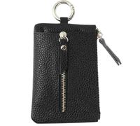 MAGICLULU Leather Keychain Change Wallet for Women with Zipper and 6 Locks Design, Small Layer Leather Zipper Pouch to Organize Keys and Changes, Fits in Briefcase Sleeve for Shopping