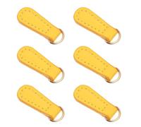 MAGICLULU Leather Zipper Pulls with Heavy Duty Repairing Tools Replacement 6pcs Sturdy Zip Fixer for Bags and Backpacks for Home and Repairing Store Use