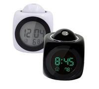 MAGICLULU Led Digital Alarm Clock Projection Chime Night Light Talking Clock for Bedroom