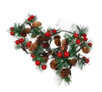 MAGICLULU LED Pine Needle and Pine Cone String Lights Remote Controlled 2 Metres Copper Wire Two Modes No Battery Included Christmas Wedding Party Decorative Lighting