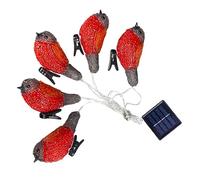 MAGICLULU Led Robin Shaped Garden Solar Lights Photo-Sensitive Outdoor Decorative Lights for Warm Ambiance