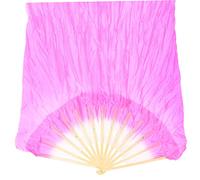 MAGICLULU Lengthened Silk Belly Dance Fan for Women Folding Performance Prop with Premium Bamboo and Smooth Silk Yangko Fan for Ethnic Modern and Stage Dancing
