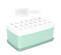 MAGICLULU Light Green Ice Cube Tray with Mold Lid for Quick Demold and Making Ice Cubes Sturdy Pp Material Suitable for Home and Hotel Use