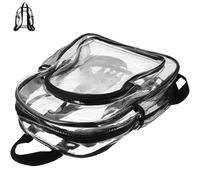 MAGICLULU Lightweight Backpack with Adjustable Shoulder Strap for Women Small Pvc Backpack Unique See through Rucksack for School and Dating for Everyday Use