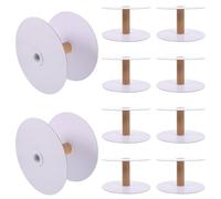 MAGICLULU Lightweight Paper Sewing Bobbins Sturdy and Convenient Winding Spools 10pcs for DIY Embroidery Thread Storage for Craft and Sewing Projects