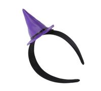 MAGICLULU Lightweight Purple Witch Hat Headband for Women, Comfortable and Adjustable Halloween Party Accessory, for School Plays and Seasonal Costume Events