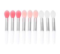 MAGICLULU Lip Brush Set Portable Silicone for Precise Application 9pcs and Easy to Carry Makeup Lip Mask Applicator with Soft Plastic Tips, for Travel and Home Use