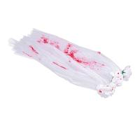MAGICLULU Long Gothic Halloween Blood Veil Fabric Material for Women with Comb Easy to Put Delicate Design and Not Easy to Break for Theme and Costume Parties
