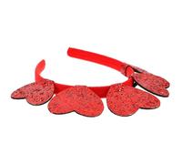 MAGICLULU Love Heart Hair Hoops Valentine's Day Headband Romantic Plastic Soft Material Photo Prop Secure Fit Women's Accessories for Valentine's Day