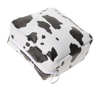 MAGICLULU Lovely Period Bag Sanitary Pad Bags Pu Waterproof Storage Privacy Protection Large Capacity Portable Cow Print for Feminine Care
