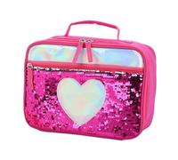 MAGICLULU Lunch Bag and Kids Sequin Portable Insulation Package with Red Back to School Aluminum Thermal Insulation for Meal Preservation Picnic Storage