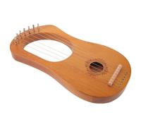 MAGICLULU Lyre Harp Extra Strings, Music Sheet Book 7 Strings Small Portable Wooden Harp with Tuning Wrench and Scale Stickers for Beginners and Early Music Education