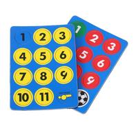 MAGICLULU Magnetic Soccer Coaching Board Pieces with Stable Adhesion and Flexible Magnet Replacement, Round PC Magnets for Training Layout Adjustments on Magnetic Or Metal Surfaces