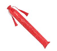 MAGICLULU Mahjong Rack Drawstring Bag 65cm X 9cm Thickened Red Dragon Pattern Protective Sleeve for American Mahjong Pushers Cover Board Game Accessory