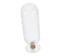 MAGICLULU Match Cloche: Decorative Glass Bottle With Stopper - Inverted Empty Vial Container With Lid For Storing Seeds Samples Matches
