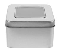 MAGICLULU Matte Square Storage Containers with Airtight Lids 3 Pack for Tea Spices Candy Craft Supplies Kitchen Organizer 3.5X3.5X6.5 Inch